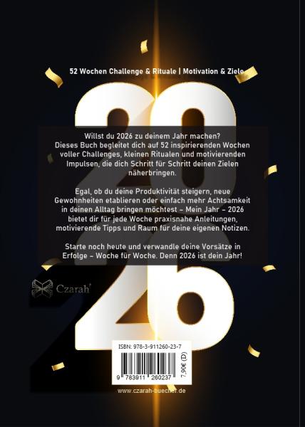 Mein Jahr 2026 - 52 Wochen Challenge & Rituale Motivation & Ziele Vorsätze Neujahr '26